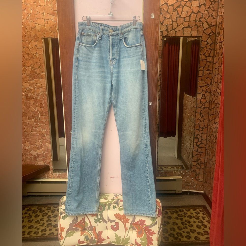 rag & bone Light Blue Straight Leg Jeans